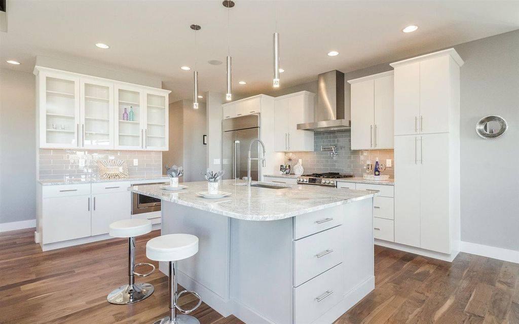 Finished kitchen countertop installation